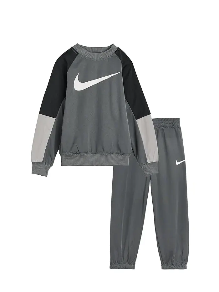 Кофта и штаны Nike Kids Lifestyle Essentials Crew Set дышащая — изображение 1 из 3, серый