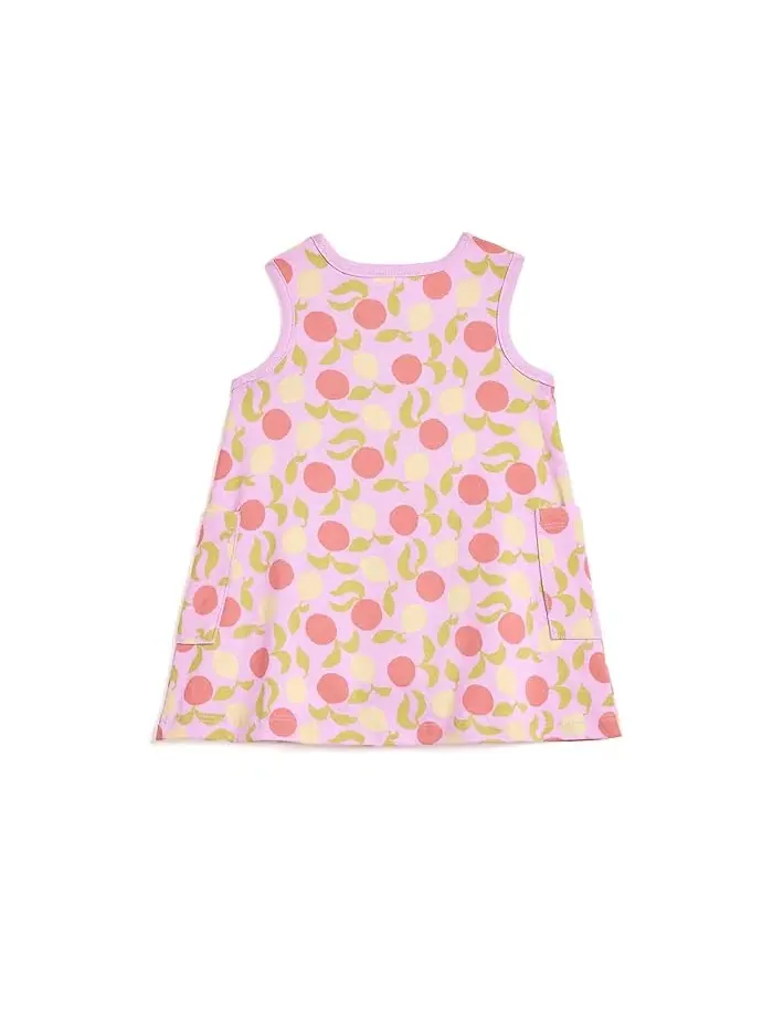Детский комплект: платье без рукавов с карманами и шорты Sleeveless Pocket Dress & Shorts Set Hanna Andersson, розовый