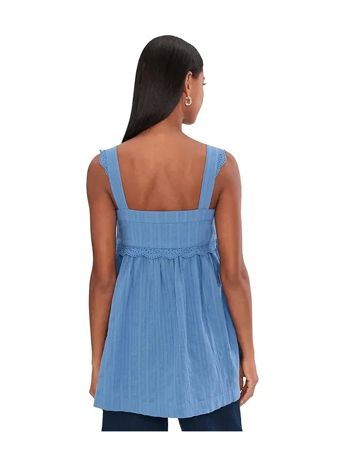 Туника Farrah с вышивкой Free People — изображение 4 из 5, холодный синий