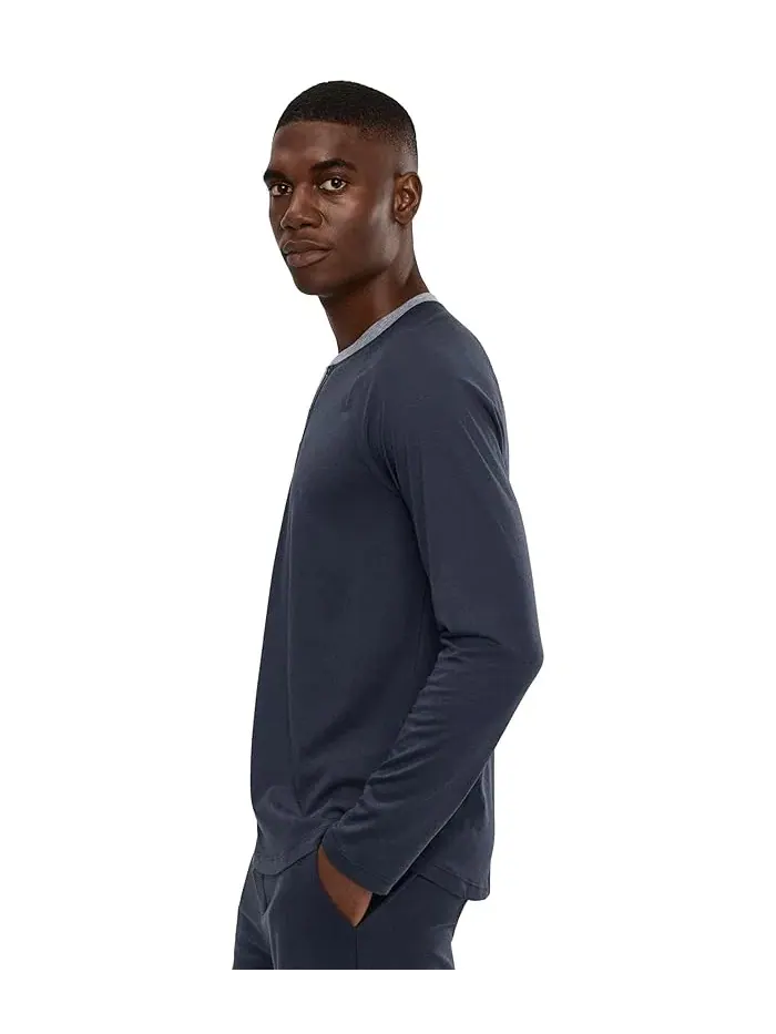 Лонгслив Henley Malibu Collection Barefoot Dreams — изображение 3 из 5, тауп