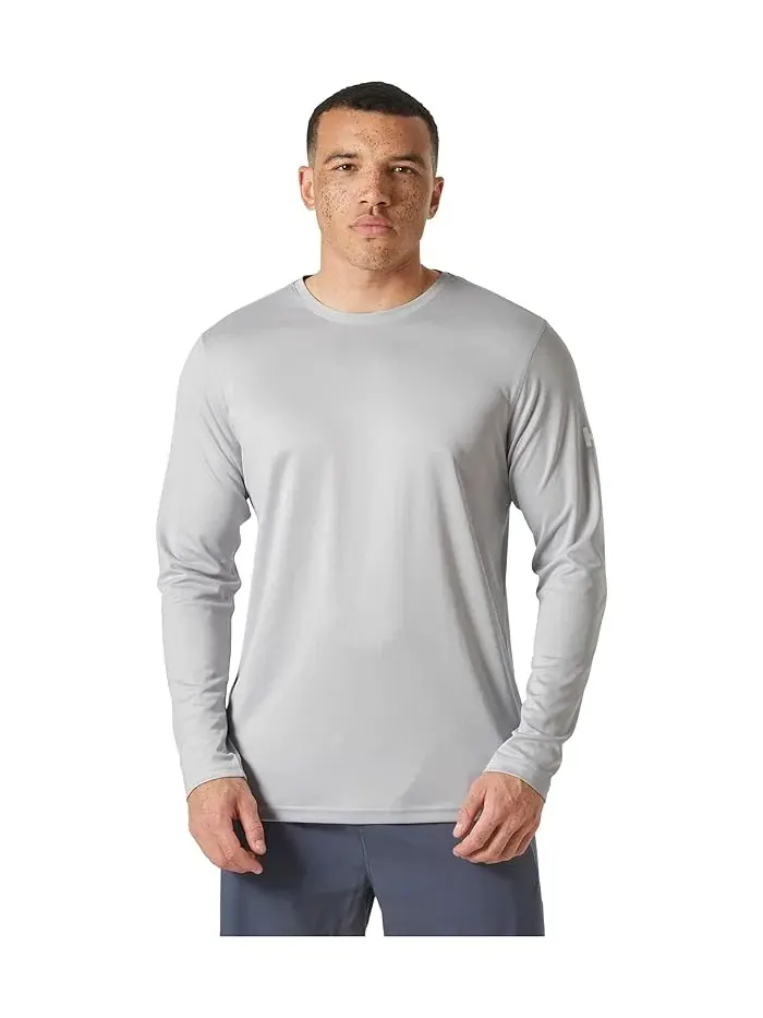 Лонгслив влагоотводящий HH Tech Crew Long Sleeve 2.0 Helly Hansen — изображение 1 из 3, серый