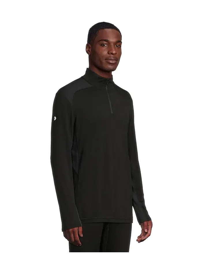 Лонгслив Active 1/4 Zip Smartwool — изображение 2 из 5, черный