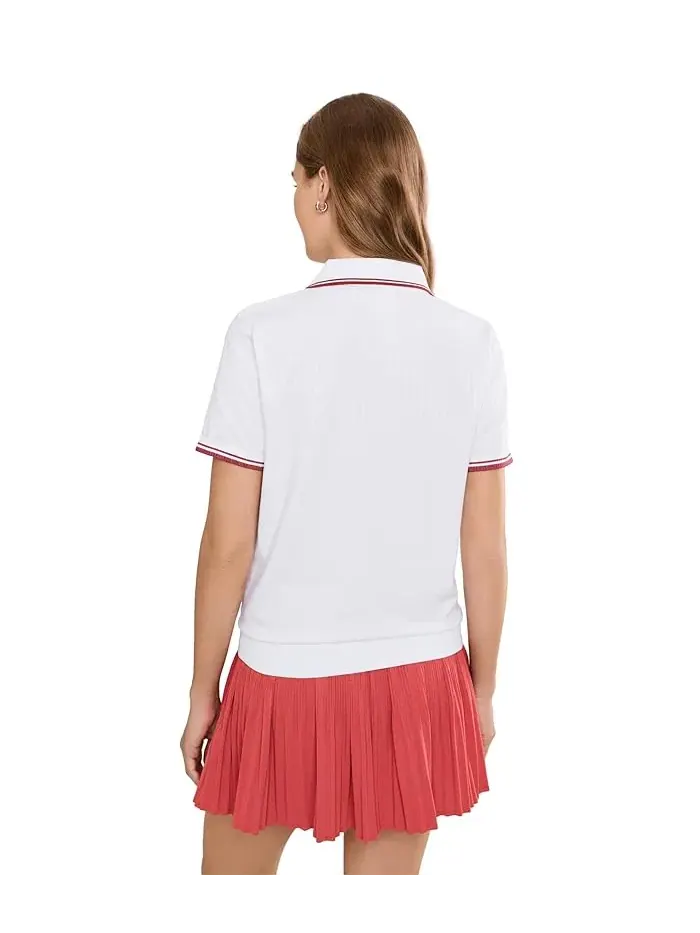 Повседневное поло Mickey Seamless Polo Varley — изображение 4 из 5, белый