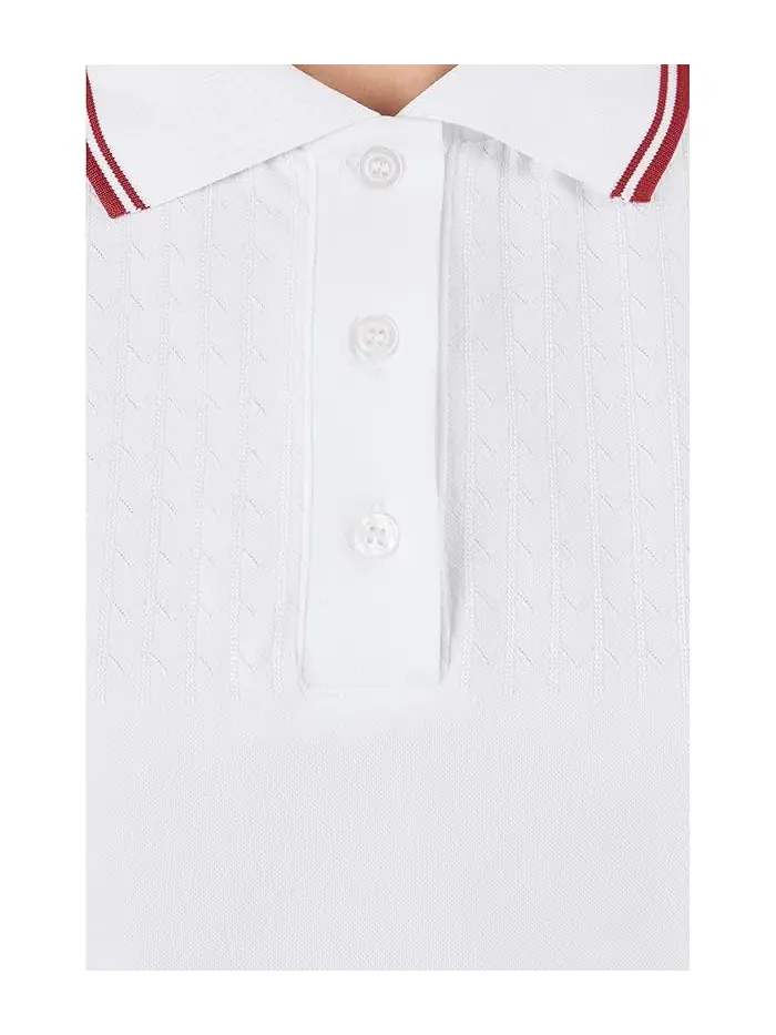 Повседневное поло Mickey Seamless Polo Varley — изображение 5 из 5, белый