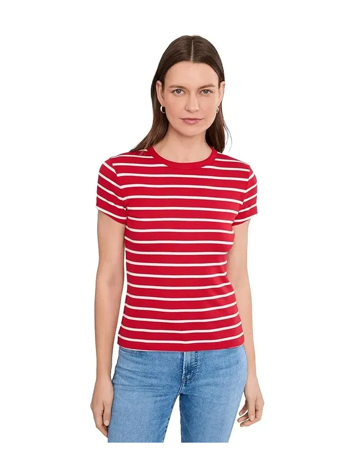 Футболка с круглым вырезом полосатая Crew Neck 90s Tee Madewell — изображение 1 из 5, синий