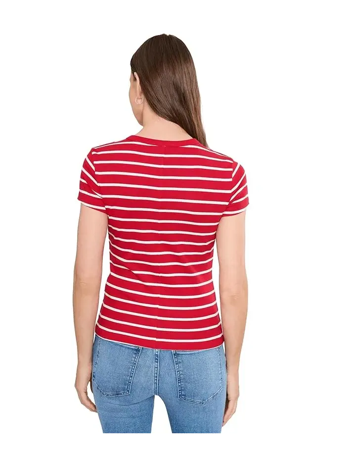 Футболка с круглым вырезом полосатая Crew Neck 90s Tee Madewell — изображение 4 из 5, синий