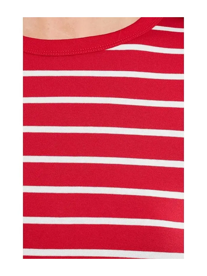 Футболка с круглым вырезом полосатая Crew Neck 90s Tee Madewell — изображение 5 из 5, синий