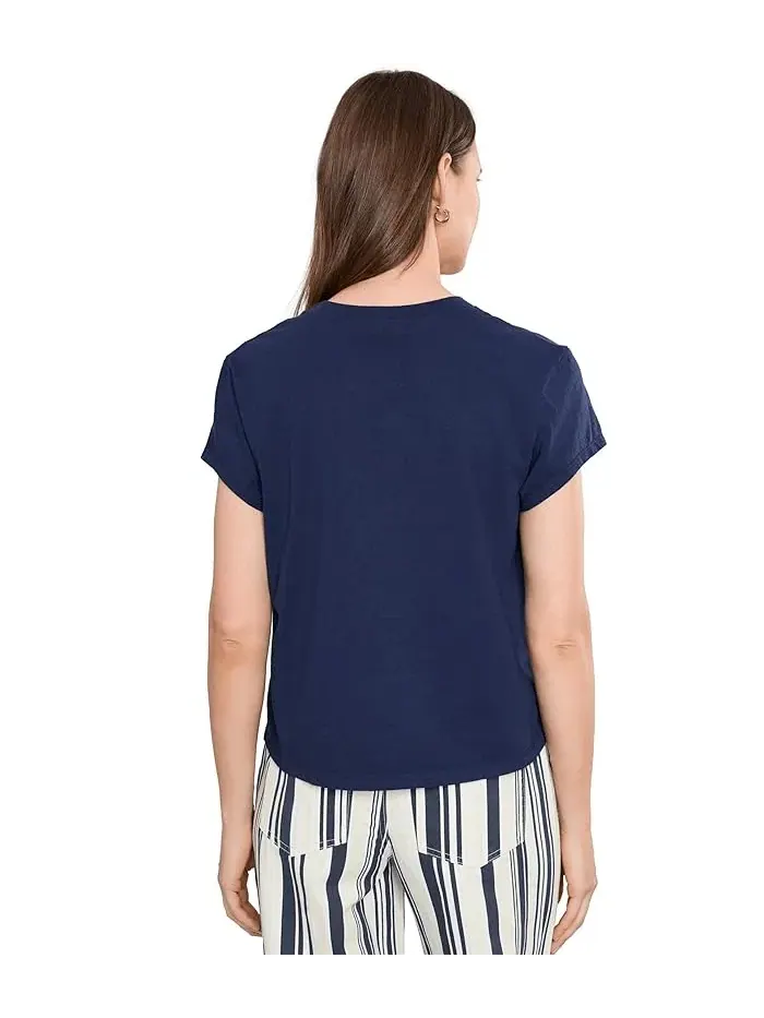 Футболка свободного кроя Solene Boxy High Crew Tee Michael Stars — изображение 4 из 5, черный