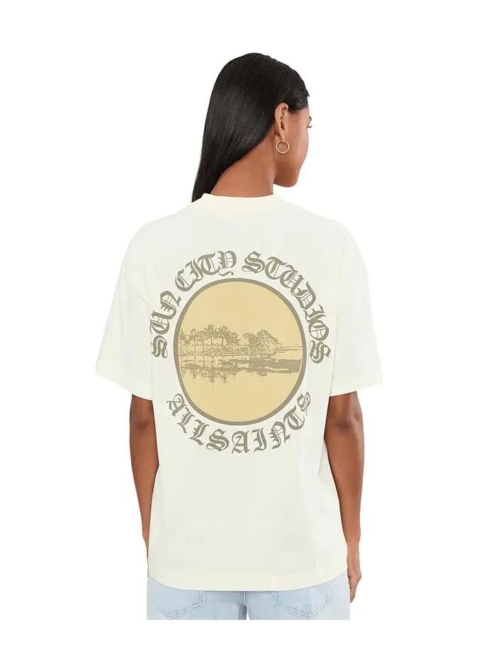 Футболка Sun City Etta AllSaints — изображение 4 из 5, белый
