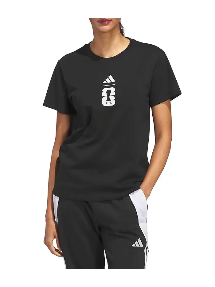Футболка с принтом FIFA World Cup 26 Black, Adidas — изображение 1 из 4, черный