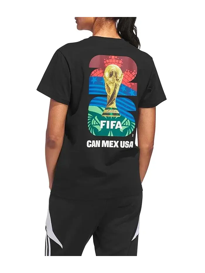 Футболка с принтом FIFA World Cup 26 Black, Adidas — изображение 2 из 4, черный