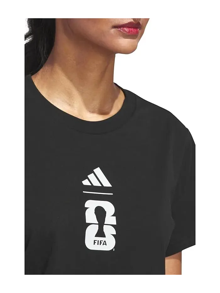 Футболка с принтом FIFA World Cup 26 Black, Adidas — изображение 3 из 4, черный