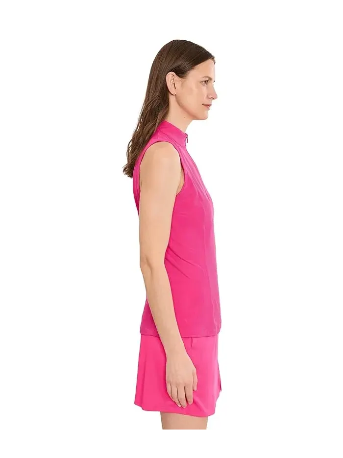 Поло Callaway Sleeveless Rib Play Polo — изображение 3 из 5, фиолетовый
