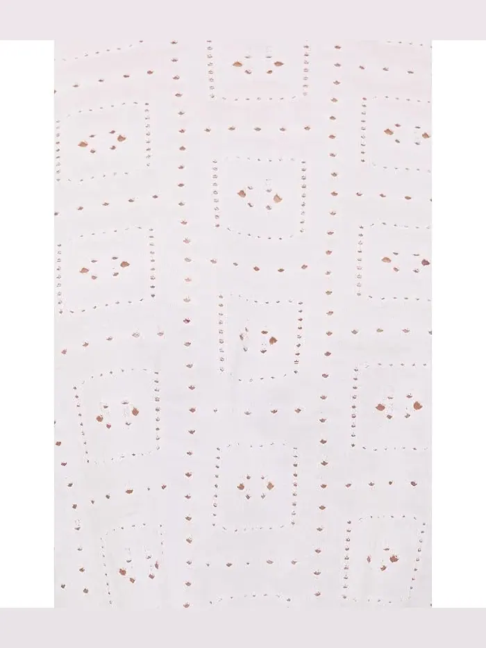 Футболка с кружевными вставками Eyelet All Day Tie Tee Sanctuary — изображение 5 из 5, белый