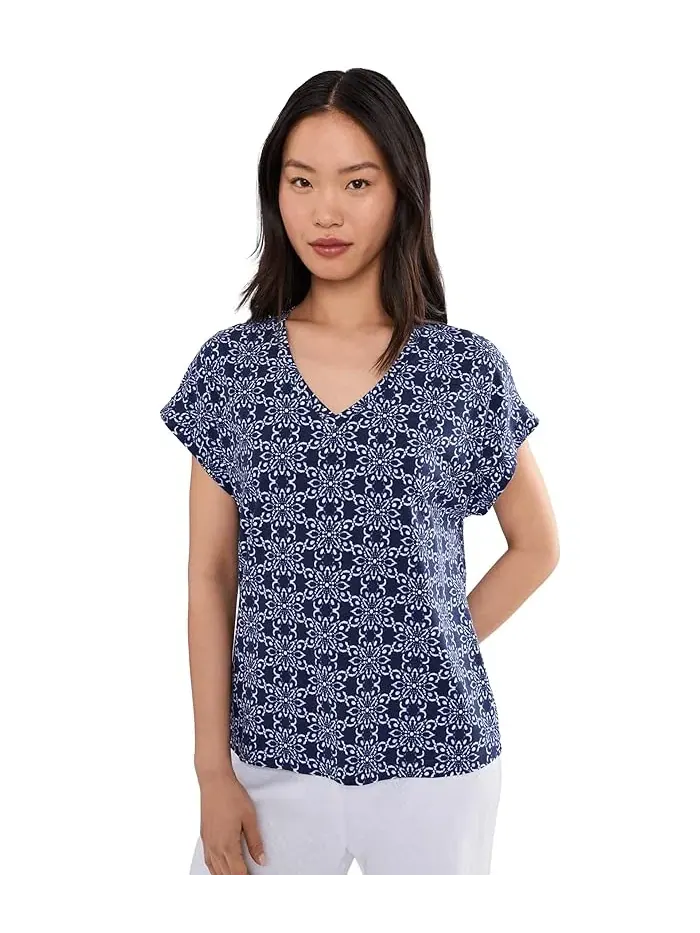 Футболка с принтом Kauai Coastal Tiles Tee Tommy Bahama — изображение 1 из 5, синий