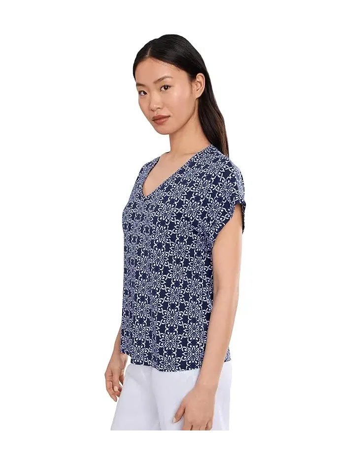 Футболка с принтом Kauai Coastal Tiles Tee Tommy Bahama — изображение 3 из 5, синий