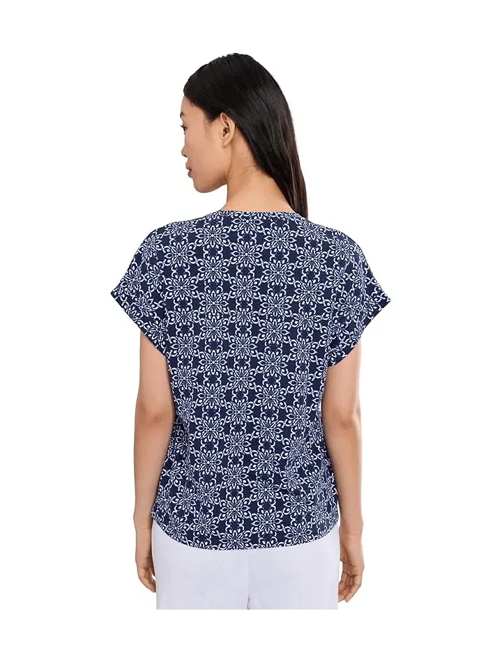 Футболка с принтом Kauai Coastal Tiles Tee Tommy Bahama — изображение 4 из 5, синий
