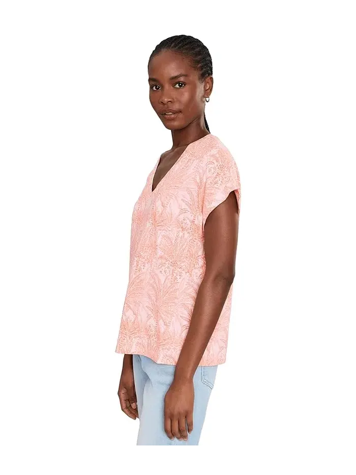 Футболка с принтом Kauai Palm Bay Tee Tommy Bahama — изображение 3 из 5, розовый