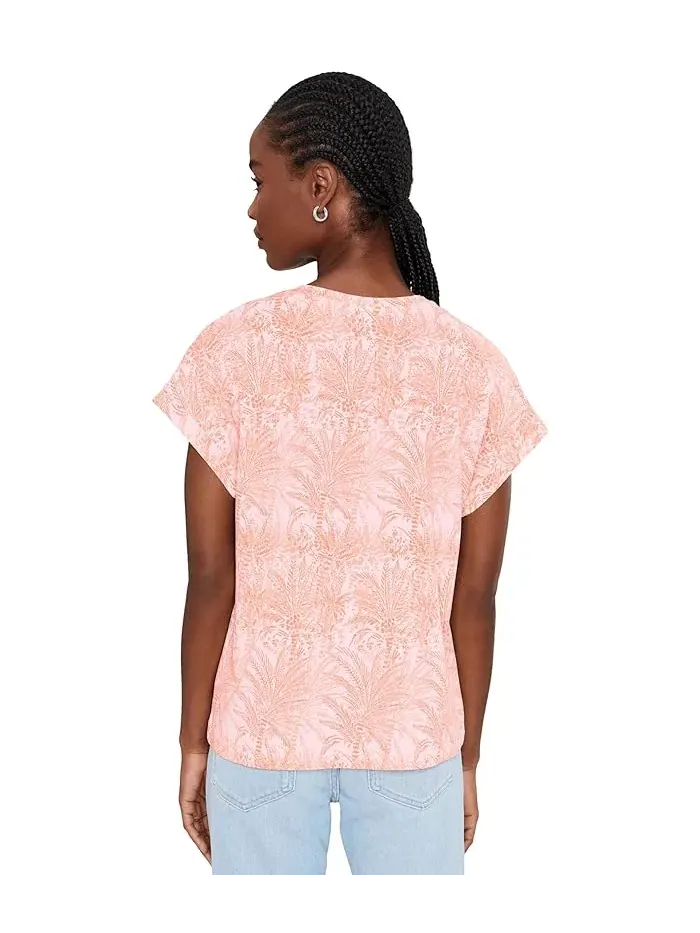 Футболка с принтом Kauai Palm Bay Tee Tommy Bahama — изображение 4 из 5, розовый