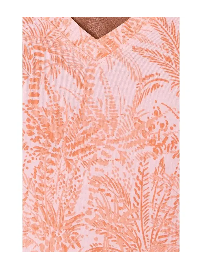 Футболка с принтом Kauai Palm Bay Tee Tommy Bahama — изображение 5 из 5, розовый
