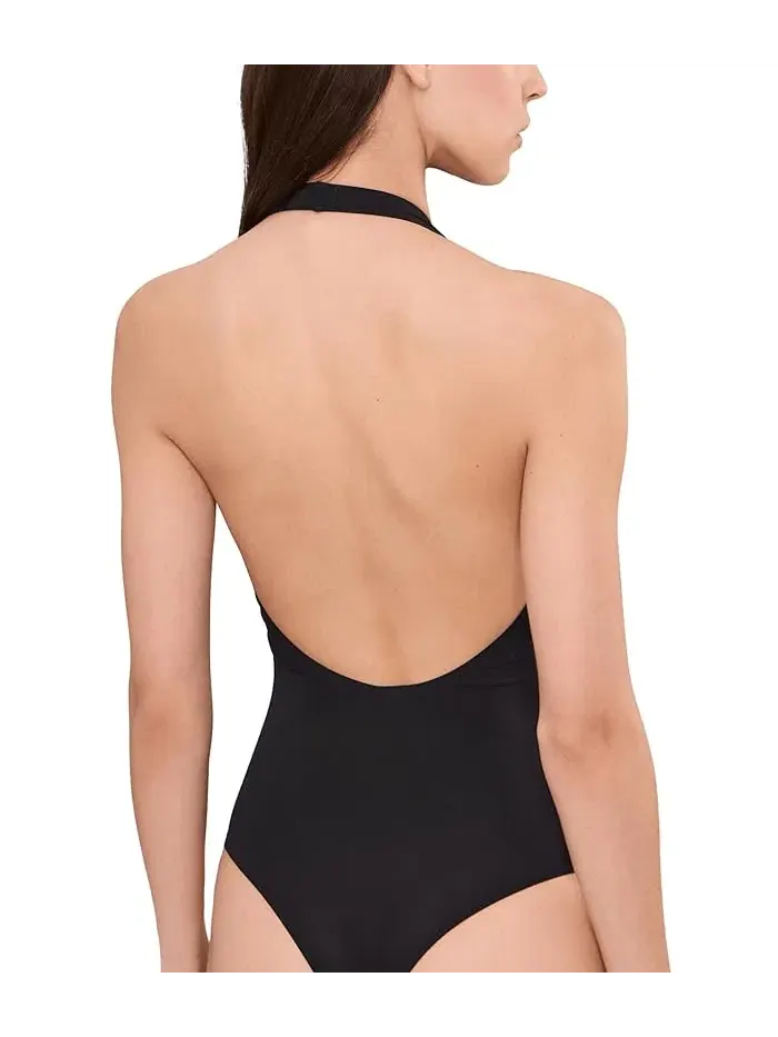 Боди Commando Ballet Body Deep Plunge Halter — изображение 3 из 4, черный