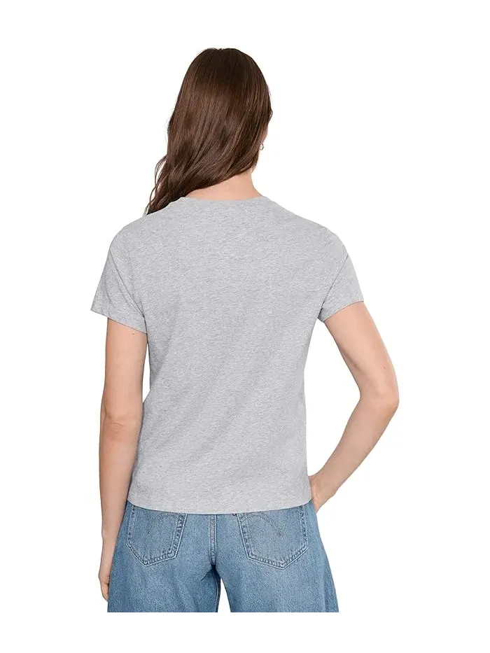 Футболка хлопковая Organic Cotton Essential Crew Neck Tee PACT — изображение 4 из 5, серый