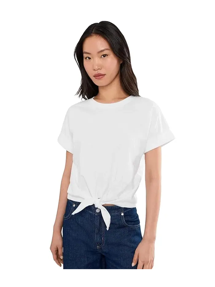 Футболка с завязками All Day Tie Tee Sanctuary — изображение 1 из 5, белый