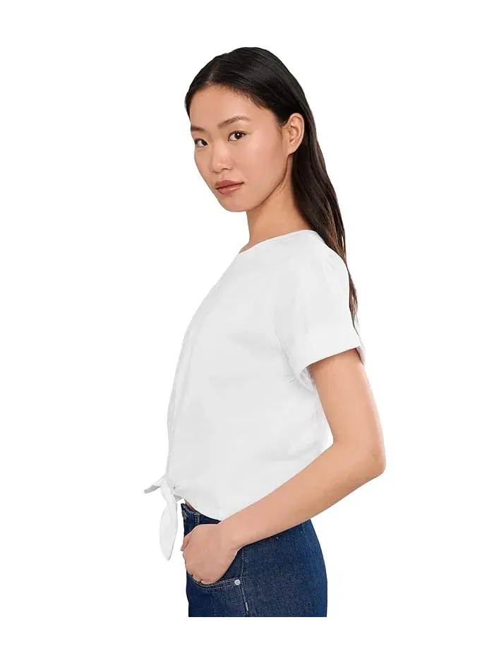 Футболка с завязками All Day Tie Tee Sanctuary — изображение 3 из 5, белый