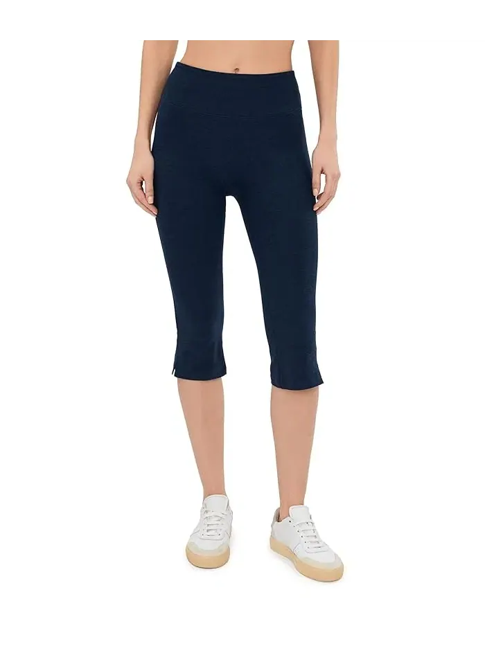 Леггинсы Spacedye Mid Rise Slit Pedal Pusher Beyond Yoga — изображение 1 из 5, темно-синий