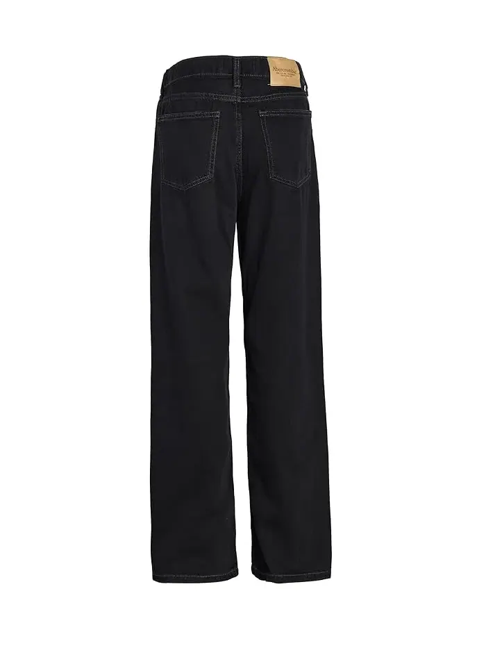 Джинсы Baggy Fit Afb abercrombie kids — изображение 2 из 5, приглушенный серый