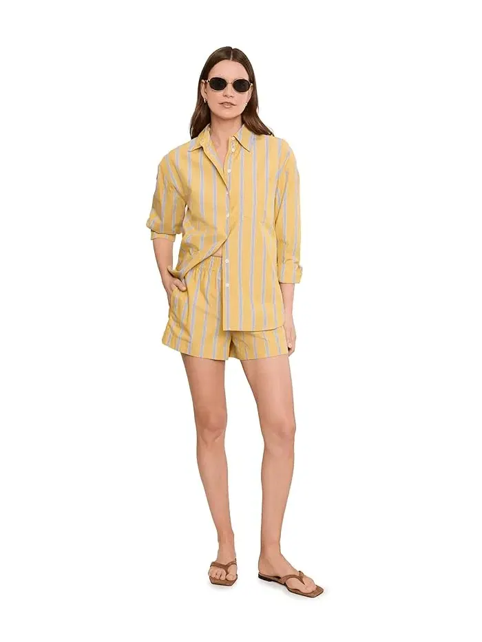 Шорты с эластичным поясом E Waist Pull-On Madewell — изображение 2 из 5, шампиньон