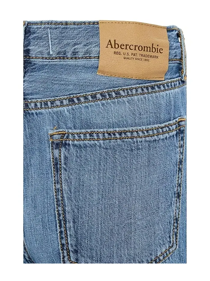 Джинсы свободного кроя Afb Loose Fit Jeans abercrombie kids — изображение 3 из 5, яркий белый