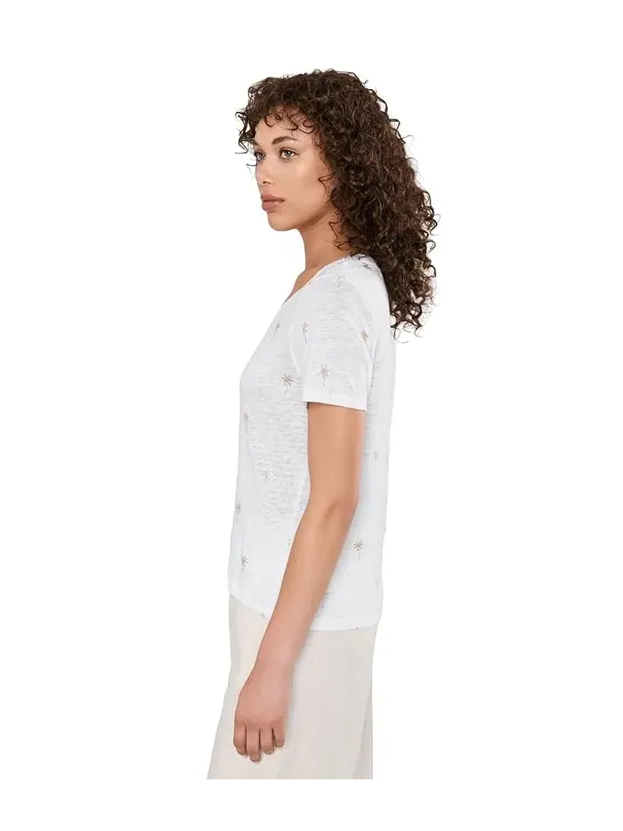 Футболка Tommy Bahama Linnea Coastal Fronds — изображение 3 из 5, белый