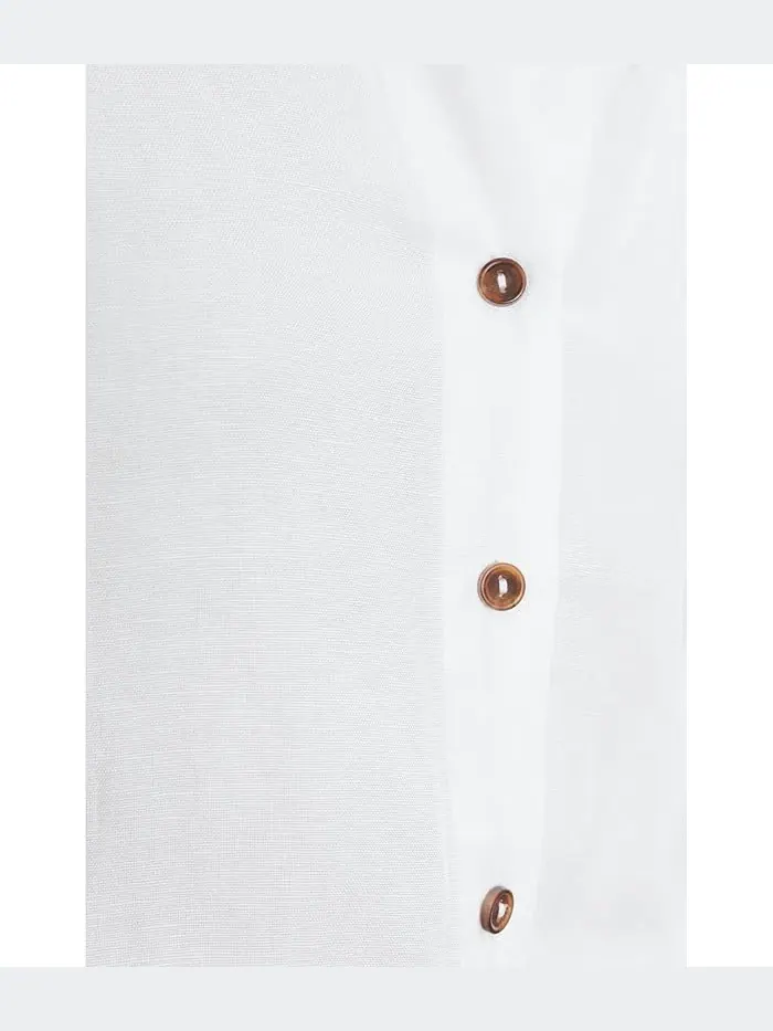 Блуза с узлом спереди More Love Linen Tie Top Sanctuary — изображение 5 из 5, белый