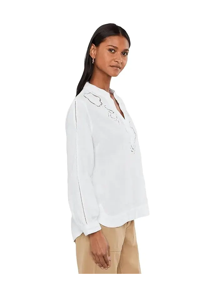 Блуза с цветочной вышивкой Floral Eyelet Coastalina Tommy Bahama — изображение 3 из 5, белый