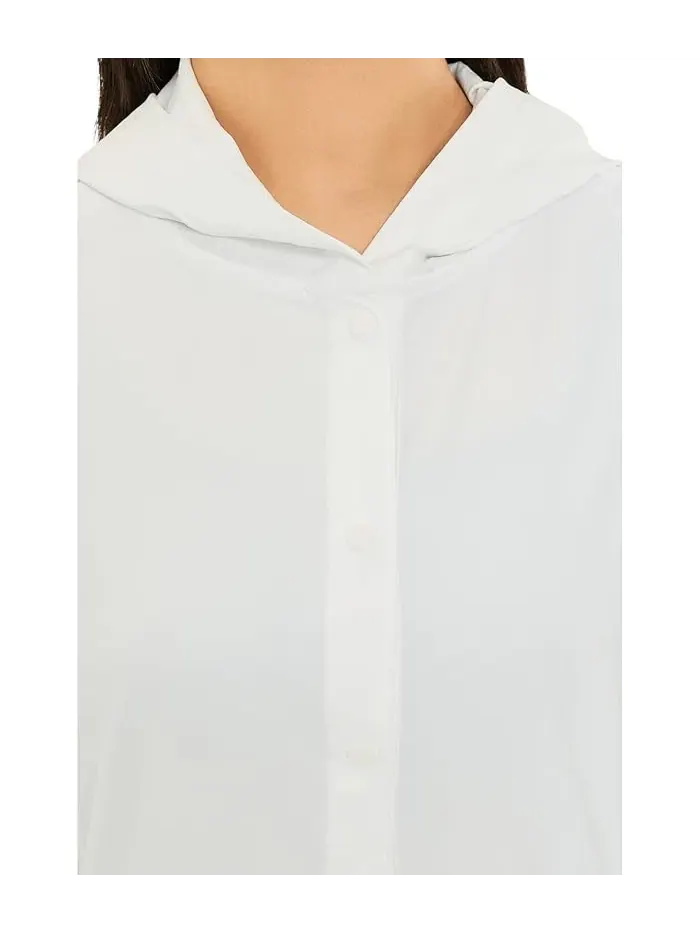 Рубашка с капюшоном PFG Castback Coverup Columbia — изображение 5 из 5, белый