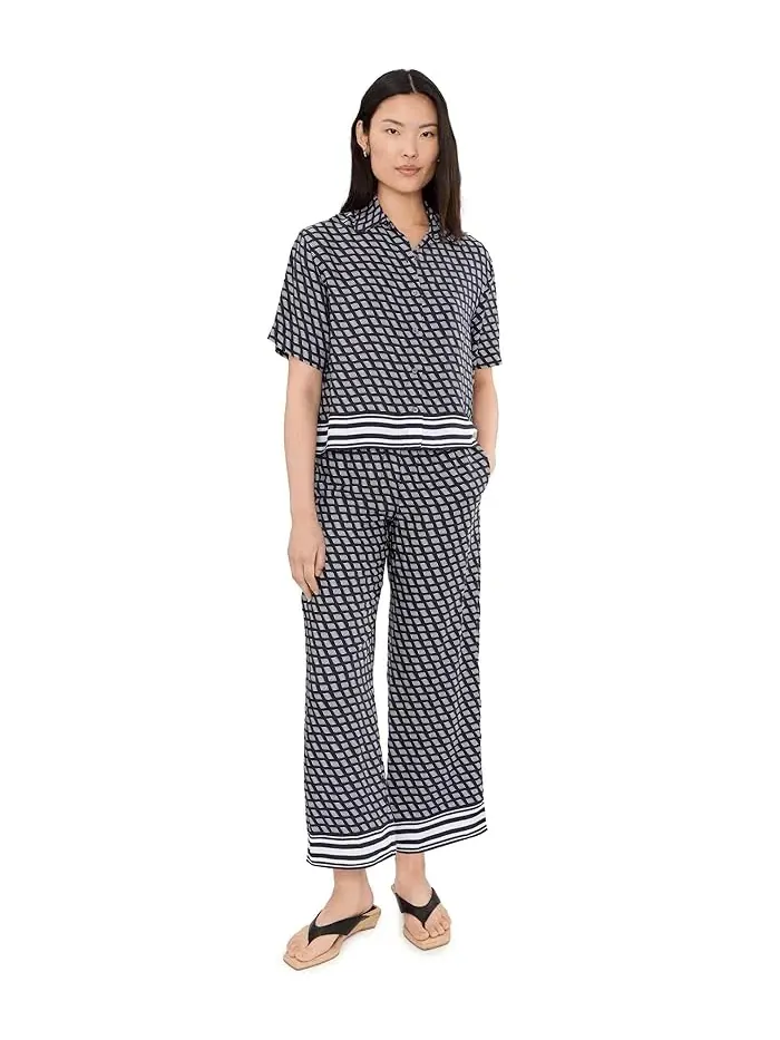 Рубашка с карманом вискозный твил Vivian Madewell — изображение 2 из 5, белый