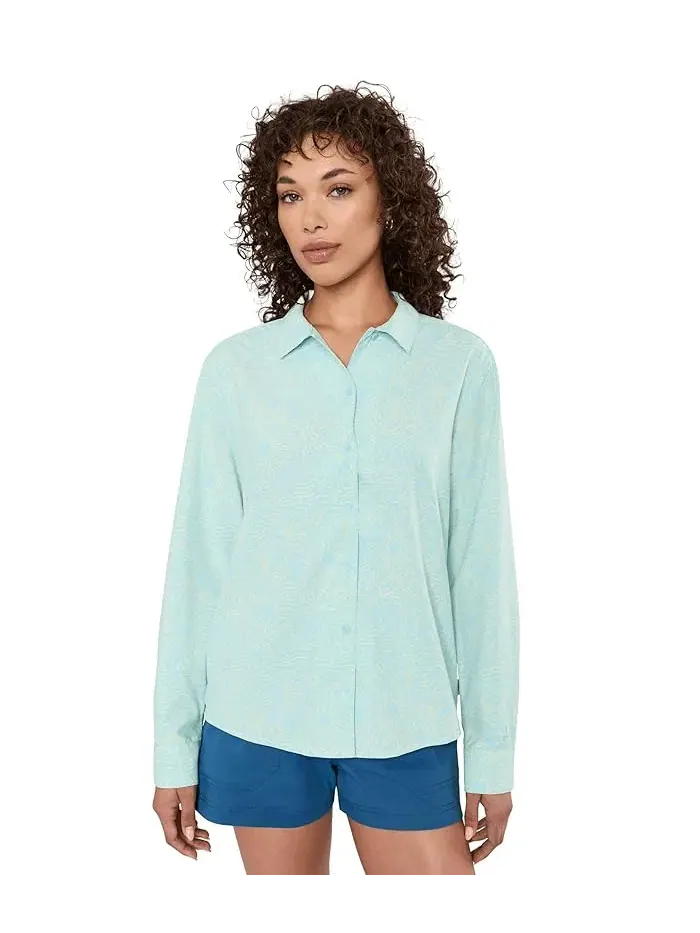 Рубашка с защитой от солнца Salathe Sun Shirt Royal Robbins — изображение 1 из 5, небесный
