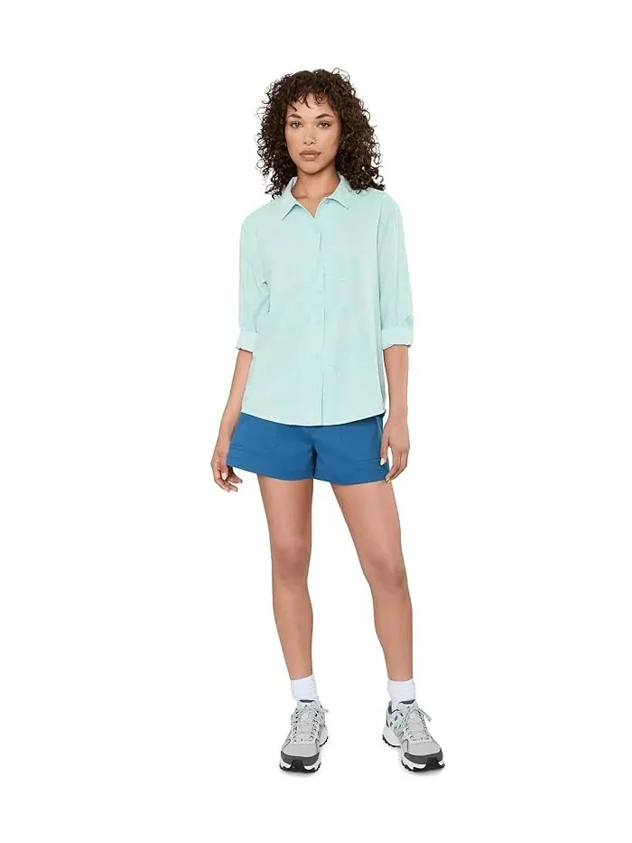 Рубашка с защитой от солнца Salathe Sun Shirt Royal Robbins — изображение 2 из 5, небесный