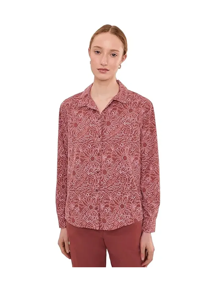Рубашка Salathe Sun Shirt Long Sleeve Royal Robbins — изображение 1 из 5, махагони