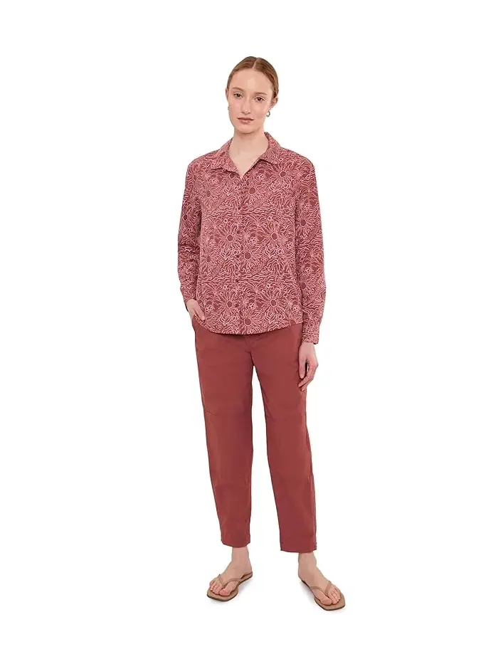 Рубашка Salathe Sun Shirt Long Sleeve Royal Robbins — изображение 2 из 5, махагони