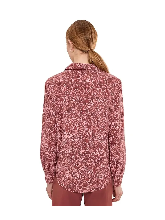 Рубашка Salathe Sun Shirt Long Sleeve Royal Robbins — изображение 4 из 5, махагони
