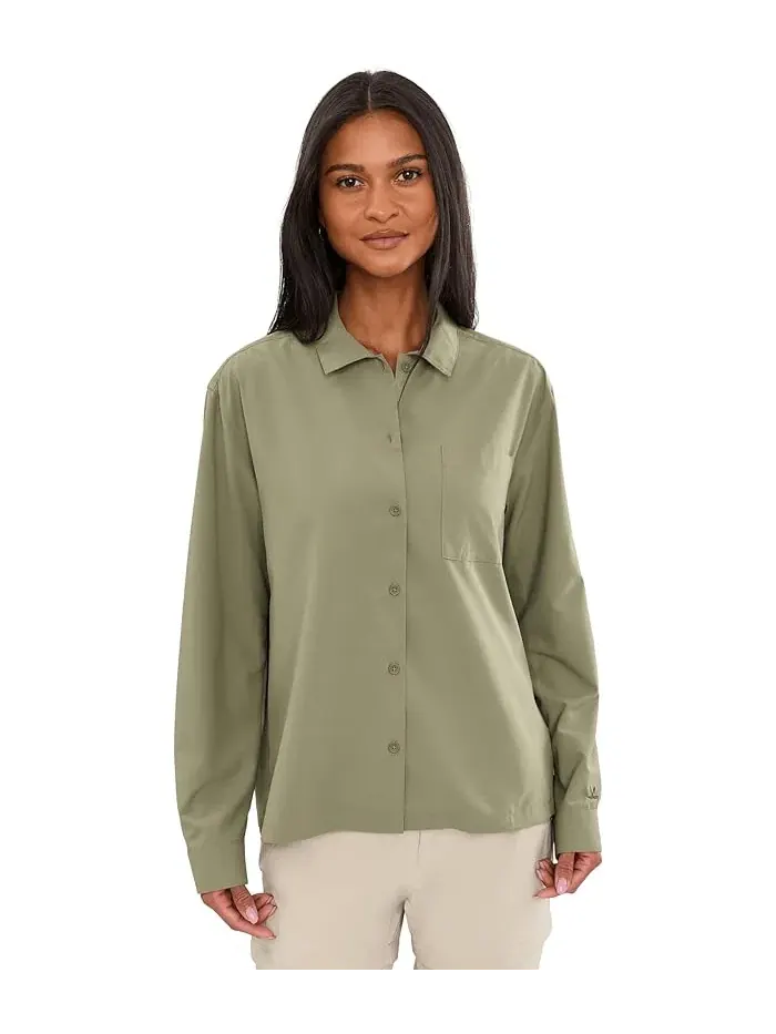 Рубашка с защитой от насекомых Expedition III Long Sleeve Royal Robbins — изображение 1 из 5, зеленый