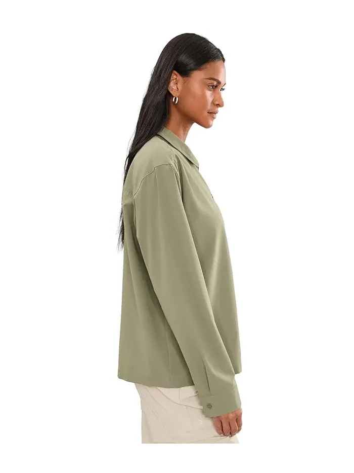 Рубашка с защитой от насекомых Expedition III Long Sleeve Royal Robbins — изображение 3 из 5, зеленый