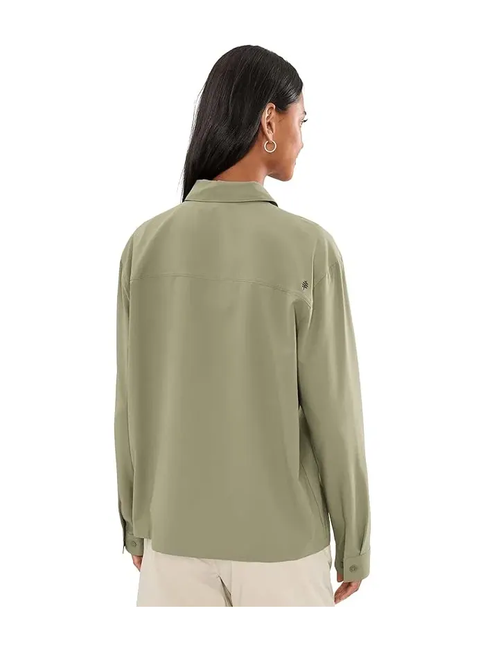 Рубашка с защитой от насекомых Expedition III Long Sleeve Royal Robbins — изображение 4 из 5, зеленый