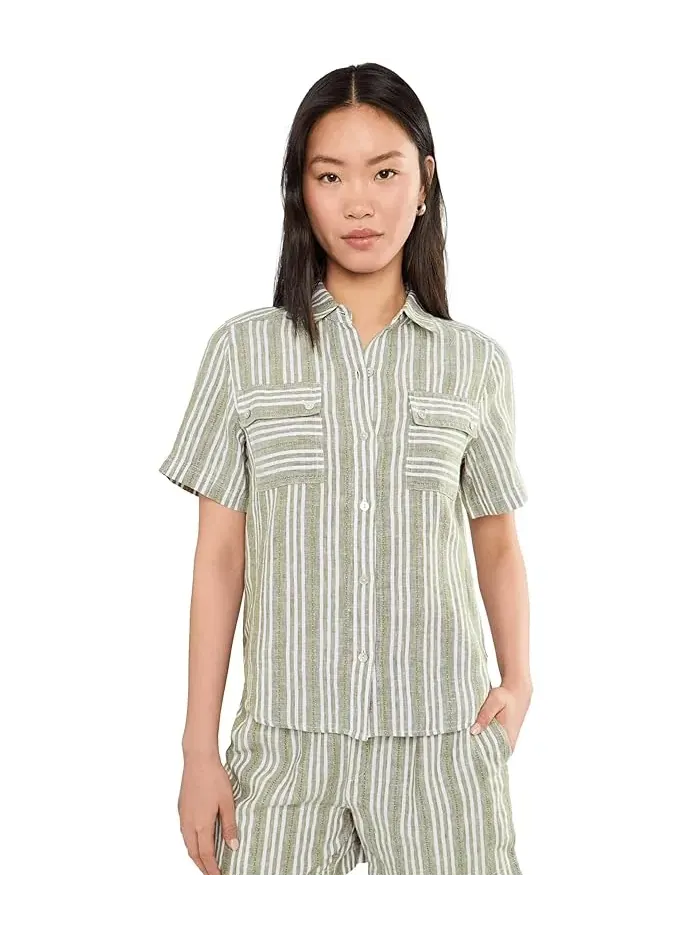 Рубашка утилитарная с коротким рукавом Beach Breeze Tommy Bahama — изображение 1 из 5, глиняный