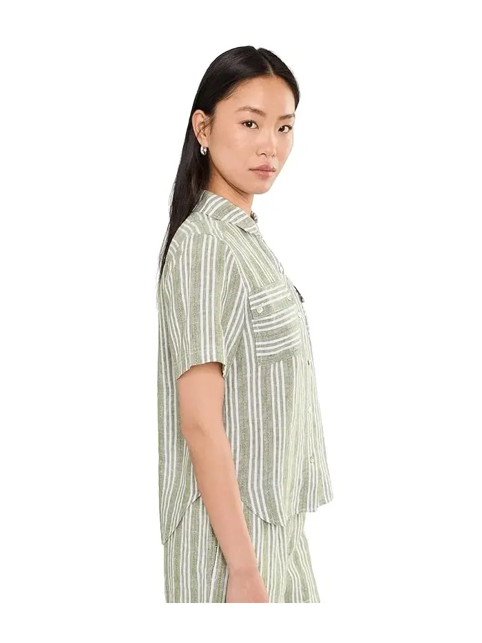 Рубашка утилитарная с коротким рукавом Beach Breeze Tommy Bahama — изображение 3 из 5, глиняный