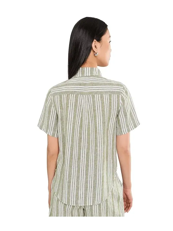 Рубашка утилитарная с коротким рукавом Beach Breeze Tommy Bahama — изображение 4 из 5, глиняный