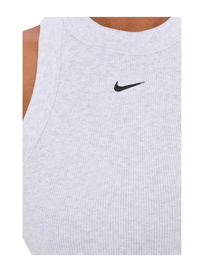 Платье трикотажное Nike Sportswear Chill Knit Rib Tank Dress — изображение 5 из 5, черный
