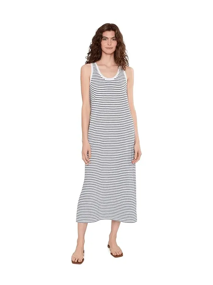 Платье-миди трикотажное полосатое Suncoast Loop Terry Tommy Bahama — изображение 1 из 5, кокос